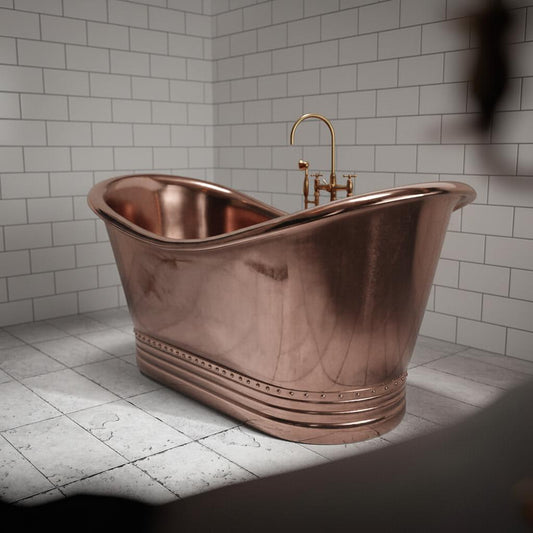 Handcrafted Copper Bathtub – Spa Elegance