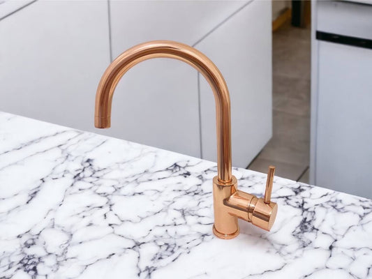 Copper Kitchen Mixer Tap Single Handle - Brasska