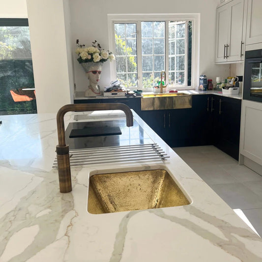 Dubai Brass Kitchen Sink - Brasska