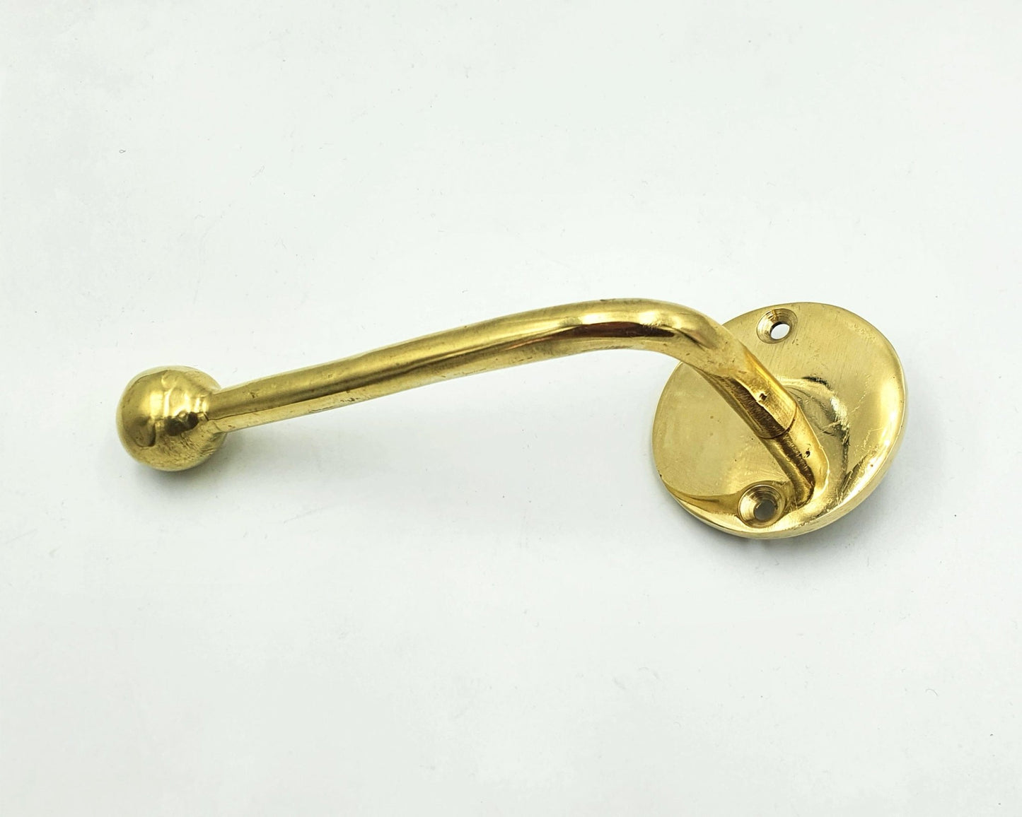 Handmade Unlacquered Brass Toilet Paper Holder – Minimalist Wall Mounted Bathroom Hardware - Brasska
