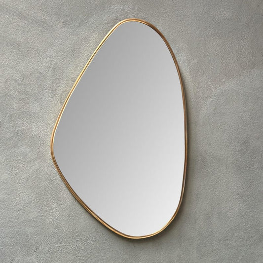 asymmetrical Wall Mirror - Brass Bathroom Mirror