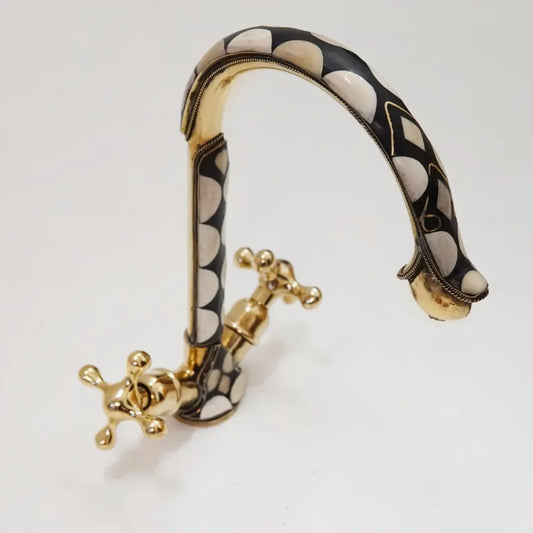 Artisan Brass Bathroom Faucet – Double Handle