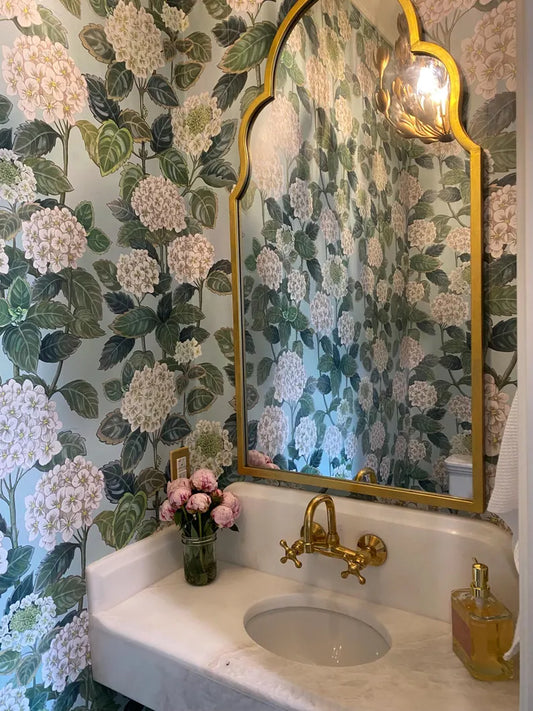 Wall-Mounted Vintage Brass Lavatory Faucet – Dual Cross Handles