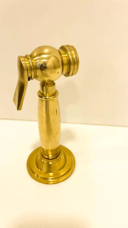 Uncoated solid brass side sprayer faucet, kitchen sprayer - Brasska