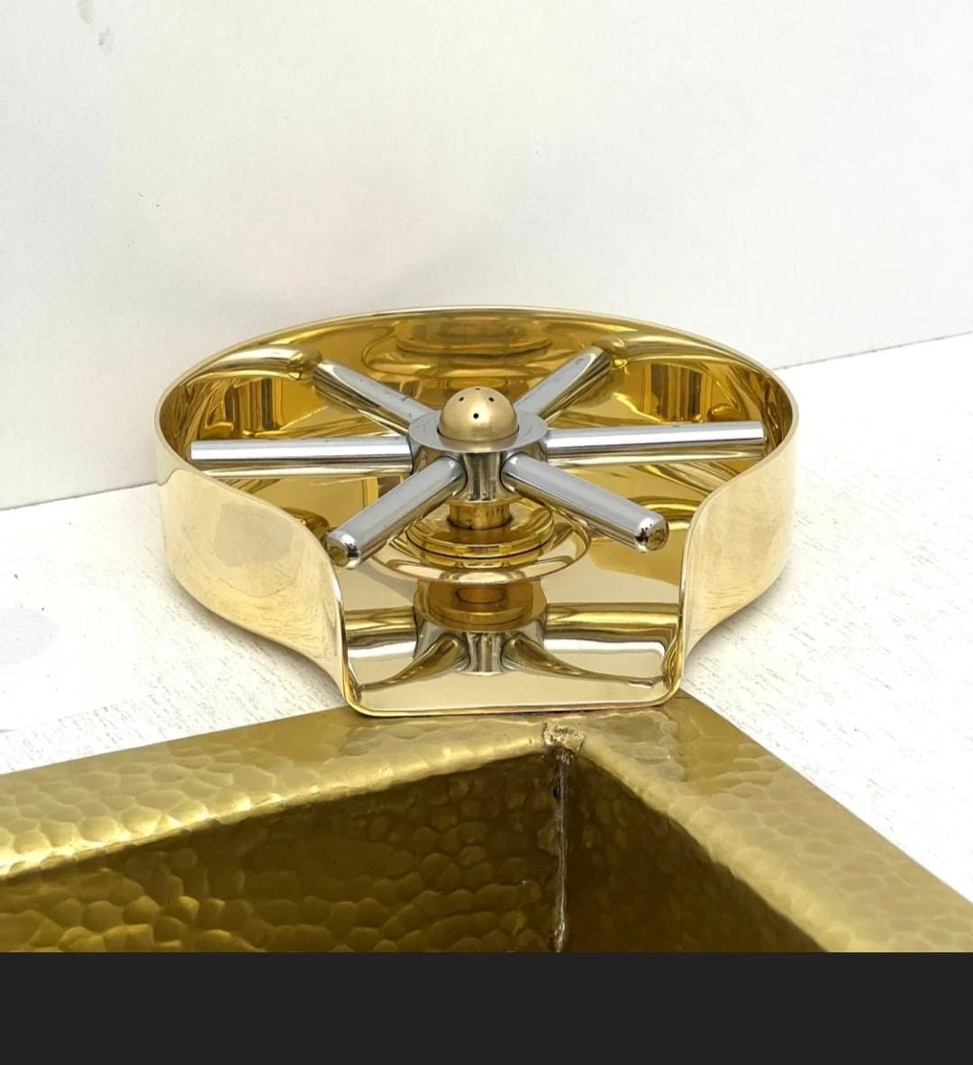 Unlacquered Brass Glass Rinser - Brasska