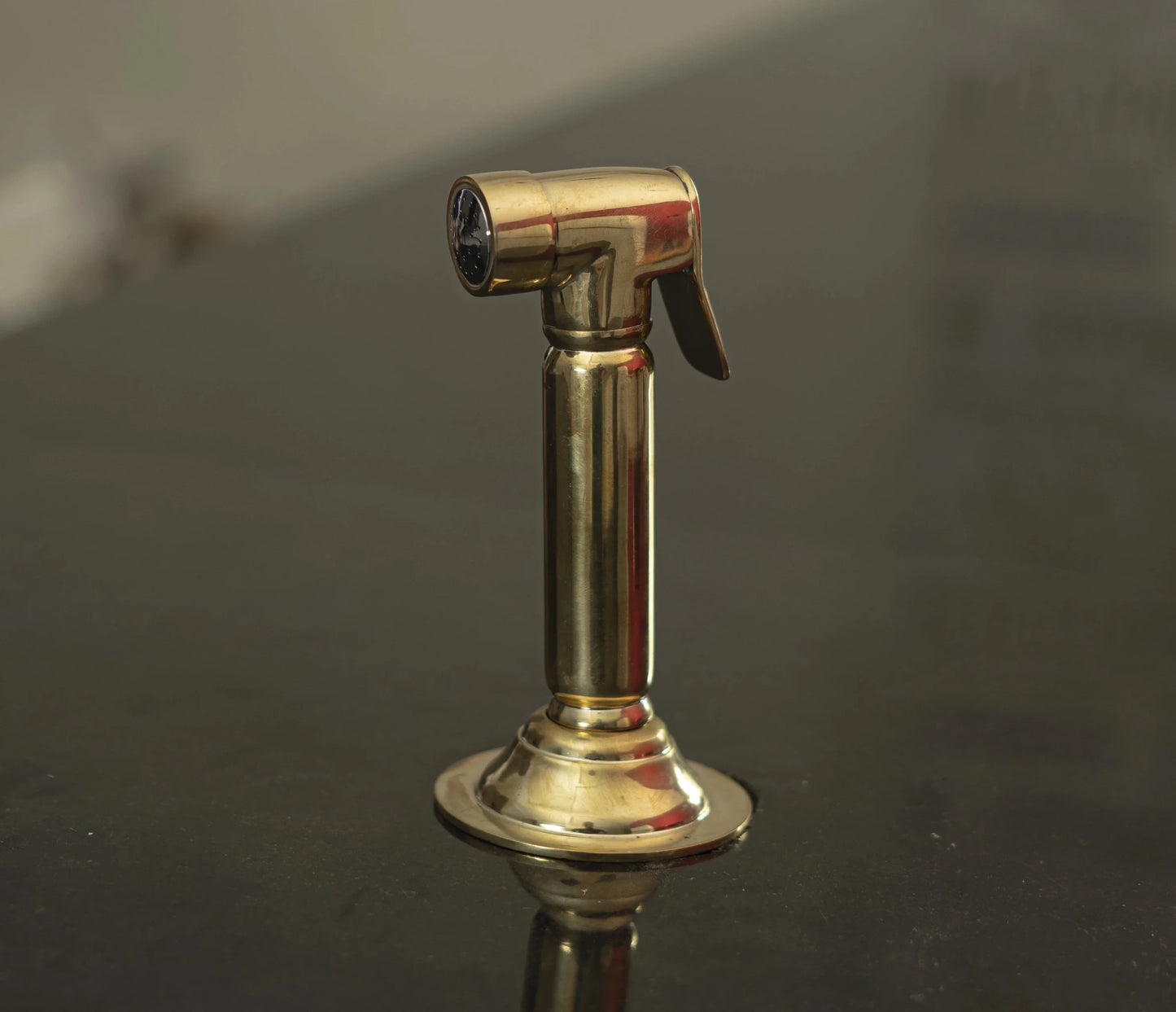 Unlacquered Brass Sink Side Sprayer - Brasska