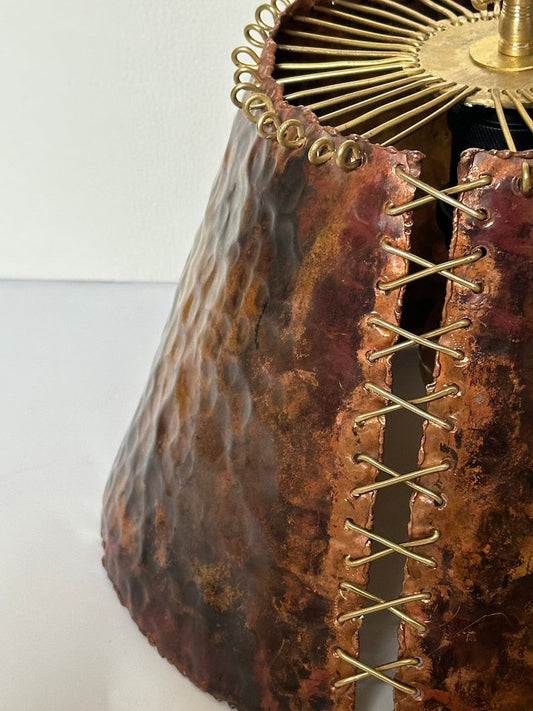Rustic Copper Pendant Light, Vintage Ceiling Light Perfect for Kitchen Island Lighting
