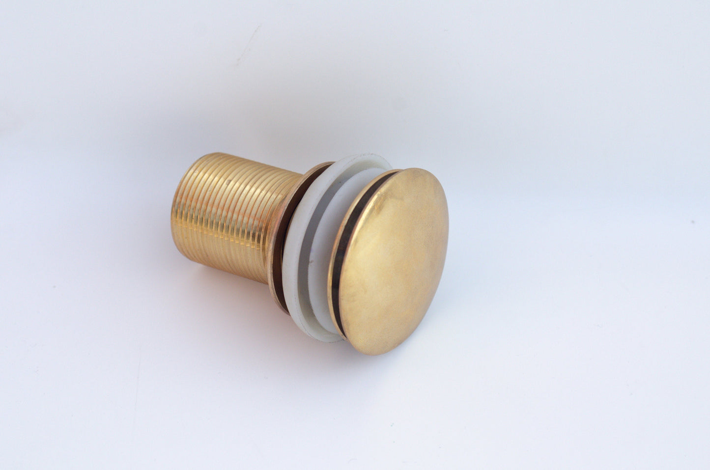 Unlacquered Brass Bottle Trap with Pop-Up Drain – Solid Brass Sink Waste Set