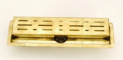 Solid Brass Linear Shower Drain – Classic Rectangular Design | Brasska