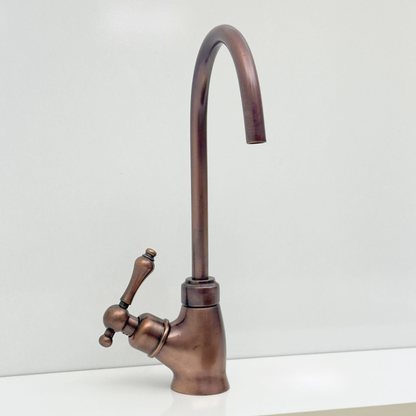 Antique Copper Cold-Water Faucet with Lever Handles