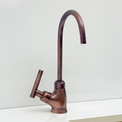 Antique Copper Cold-Water Faucet with Lever Handles
