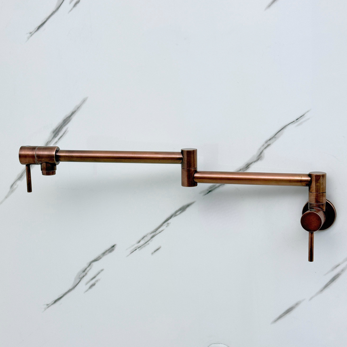 Antique Copper Wall-Mount Pot Filler