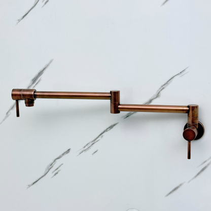 Antique Copper Wall-Mount Pot Filler