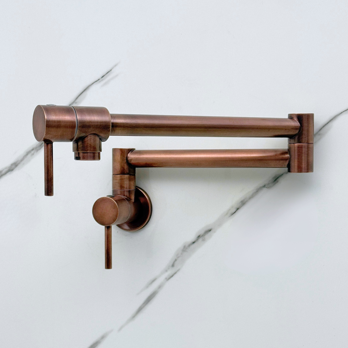 Antique Copper Wall-Mount Pot Filler