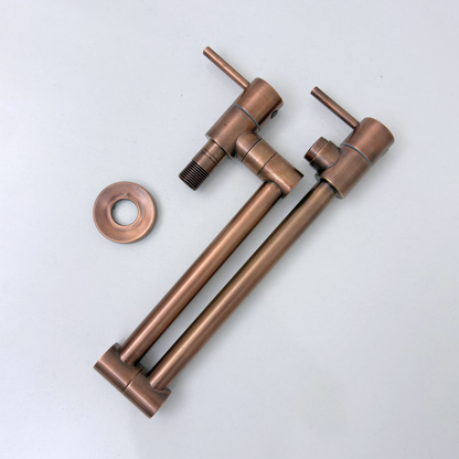 Antique Copper Wall-Mount Pot Filler