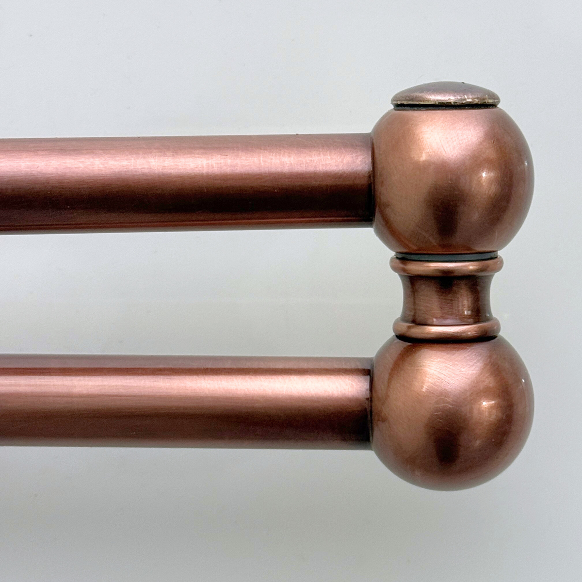 Antique Copper Wall-Mount Pot Filler with Lever Handles
