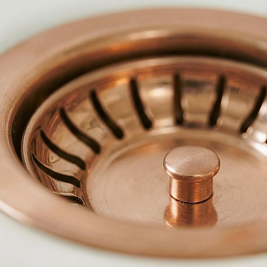 Pure Copper Sink Strainer, Solid Copper Kitchen Strainer