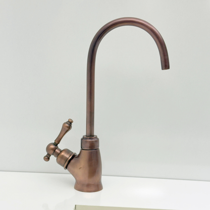 Antique Copper Cold-Water Faucet with Lever Handles