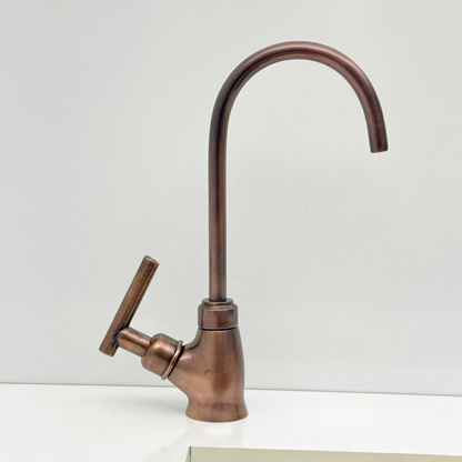 Antique Copper Cold-Water Faucet with Lever Handles