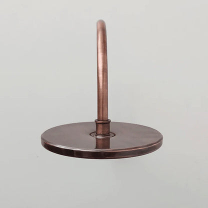 Wall Mounted Copper Shower System with Vintage Cross Handles – Handmade Brass Fixture