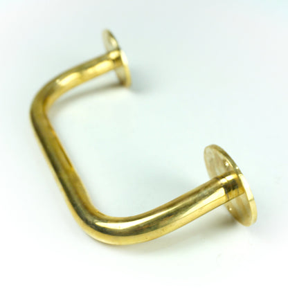 Unlacquered Brass Towel Bar – Handmade Solid Brass Wall Mount Towel Holder