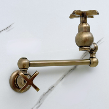 Oil-Rubbed Bronze Pot Filler with Cross Handles