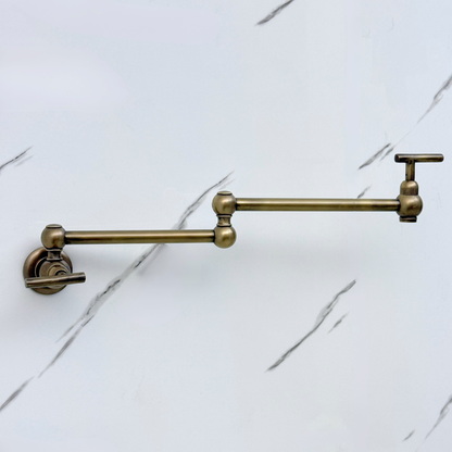 Oil-Rubbed Bronze Pot Filler with Pearl or Branch Handles