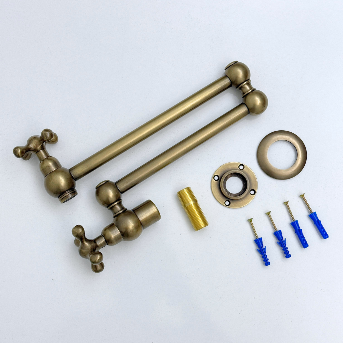 Oil-Rubbed Bronze Pot Filler with Cross Handles