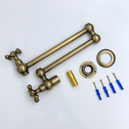 Oil-Rubbed Bronze Pot Filler with Cross Handles