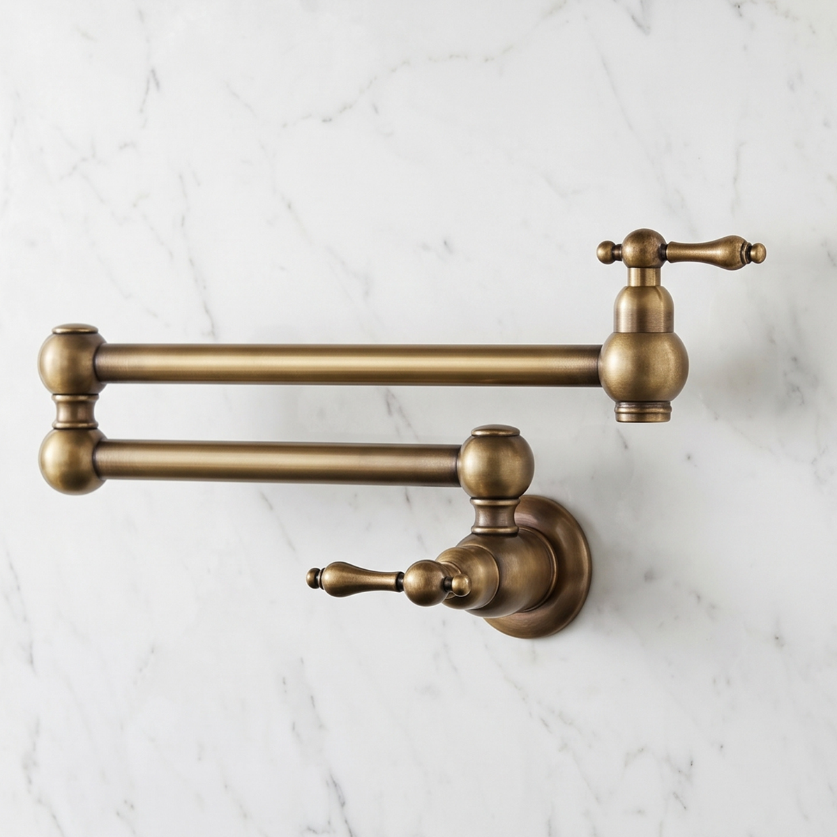 Oil-Rubbed Bronze Pot Filler with Pearl or Branch Handles