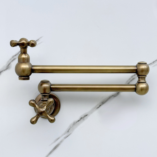 Oil-Rubbed Bronze Pot Filler with Cross Handles