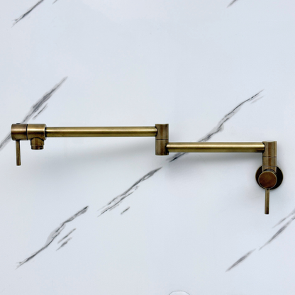 Oil-Rubbed Bronze Wall-Mount Pot Filler with Lever Handles