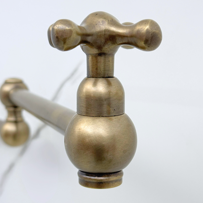 Oil-Rubbed Bronze Pot Filler with Cross Handles
