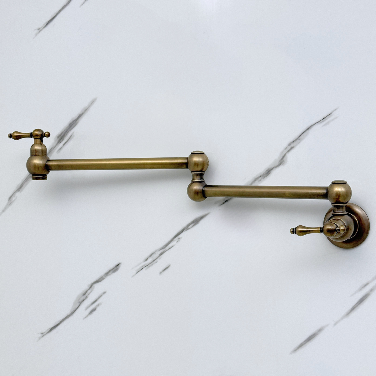 Oil-Rubbed Bronze Pot Filler with Pearl or Branch Handles