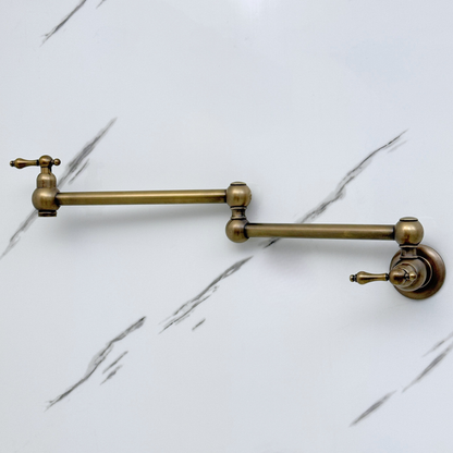 Oil-Rubbed Bronze Pot Filler with Pearl or Branch Handles
