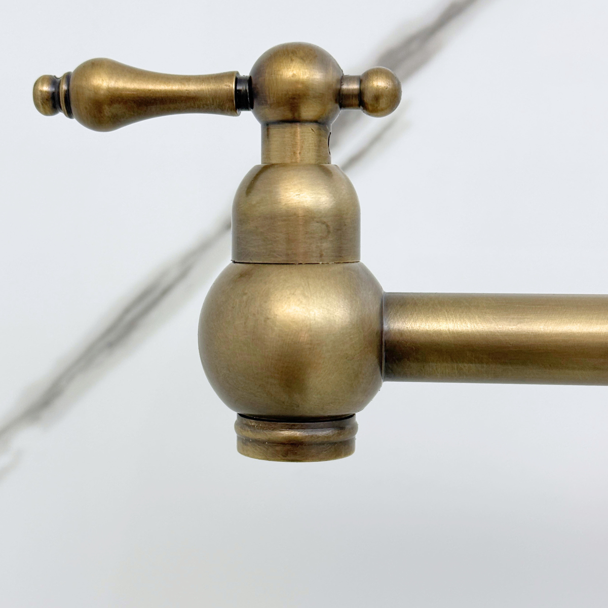 Oil-Rubbed Bronze Pot Filler with Pearl or Branch Handles