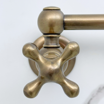 Oil-Rubbed Bronze Pot Filler with Cross Handles