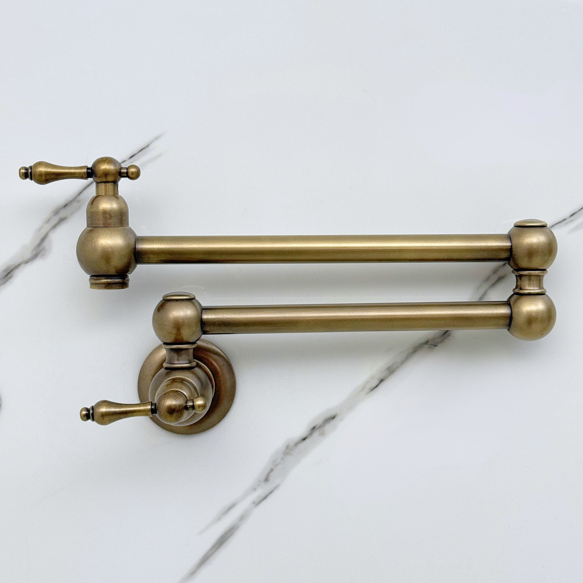 Oil-Rubbed Bronze Pot Filler with Pearl or Branch Handles