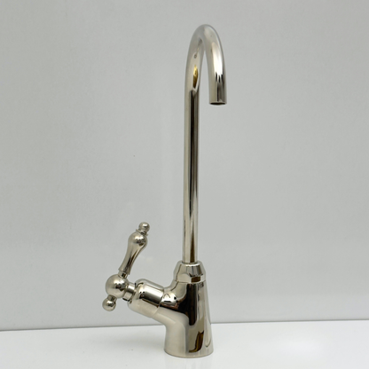 Polished Nickel Cold-Water Faucet with Lever Handles