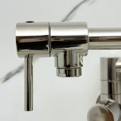 Polished Nickel Wall-Mount Pot Filler
