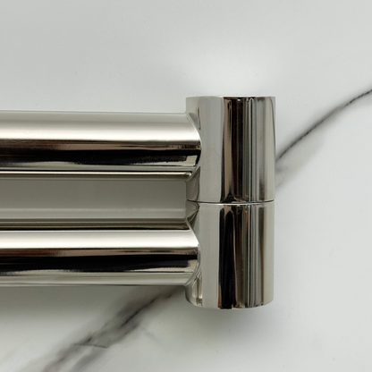 Polished Nickel Wall-Mount Pot Filler