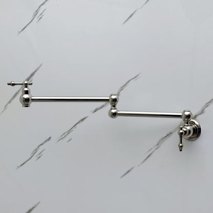 Polished Nickel Pot Filler with Lever Handles