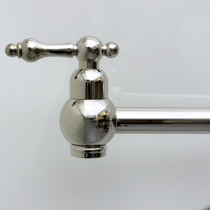 Polished Nickel Pot Filler with Lever Handles