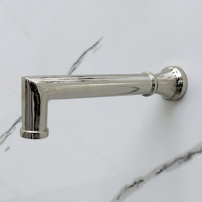 Polished Nickel Adjustable Round Rain Shower System with Handheld & Tub Filler — Short arm (PNCSS-021)