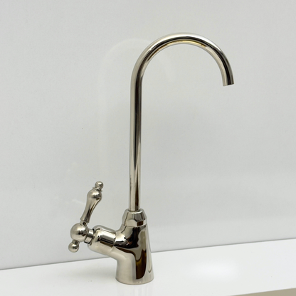 Polished Nickel Cold-Water Faucet with Lever Handles