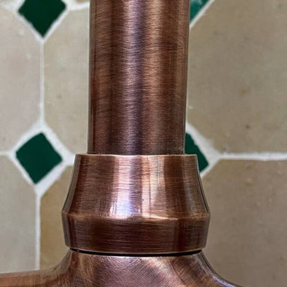 Modern Copper Kitchen Faucet – Handcrafted Elegance with Warm Vintage Finish