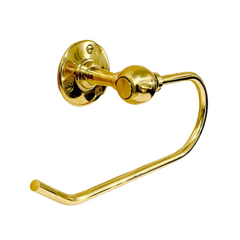 Polished Brass Toilet Paper Holder