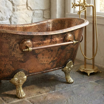 Antique Copper Clawfoot Bathtub – Vinatge Soaking Tub