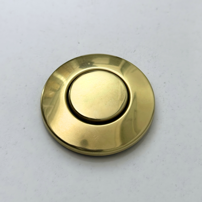 Unlacquered Brass Air Switch Kit, Solid Brass Garbage Disposal Air Switch Button