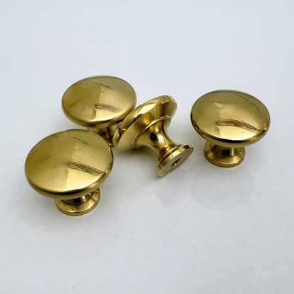 Unlacquered Brass Ball Cabinet Knob, Solid Brass Cabinets Knob, Brass Drawers Knob